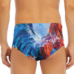 Rooster Painting Print Men's Triangle Swim Briefs