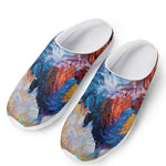 Rooster Painting Print Mesh Casual Shoes