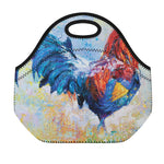 Rooster Painting Print Neoprene Lunch Bag