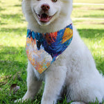 Rooster Painting Print Over The Collar Dog Bandana