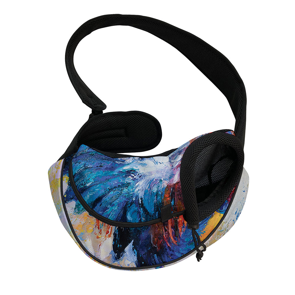 Rooster Painting Print Pet Sling Carrier