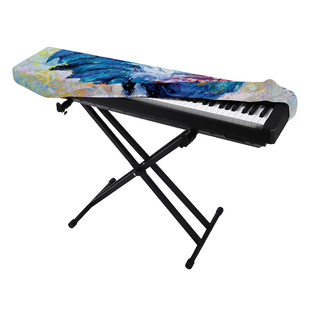 Rooster Painting Print Piano Keyboard Cover