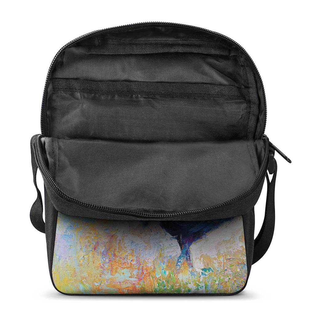 Rooster Painting Print Rectangular Crossbody Bag
