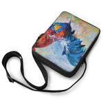 Rooster Painting Print Rectangular Crossbody Bag