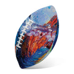 Rooster Painting Print Rugby Ball