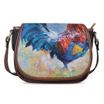 Rooster Painting Print Saddle Bag