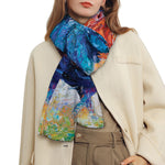 Rooster Painting Print Scarf