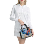 Rooster Painting Print Shoulder Handbag