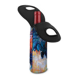 Rooster Painting Print Single Neoprene Wine Tote