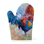 Rooster Painting Print Single Oven Mitt