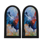 Rooster Painting Print Skillet Handle Cover