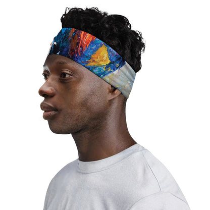 Rooster Painting Print Sports Headband