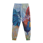 Rooster Painting Print Sweatpants