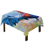 Rooster Painting Print Tablecloth