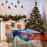 Rooster Painting Print Tablecloth