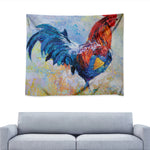Rooster Painting Print Tapestry