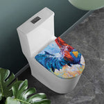 Rooster Painting Print Toilet Lid Cover