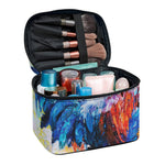 Rooster Painting Print Travel Makeup Bag