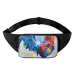 Rooster Painting Print Waist Bag