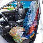 Rooster Painting Print Waterproof Car Seat Cover