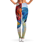 Rooster Painting Print Women's Leggings