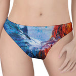 Rooster Painting Print Women's Thong