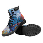 Rooster Painting Print Work Boots