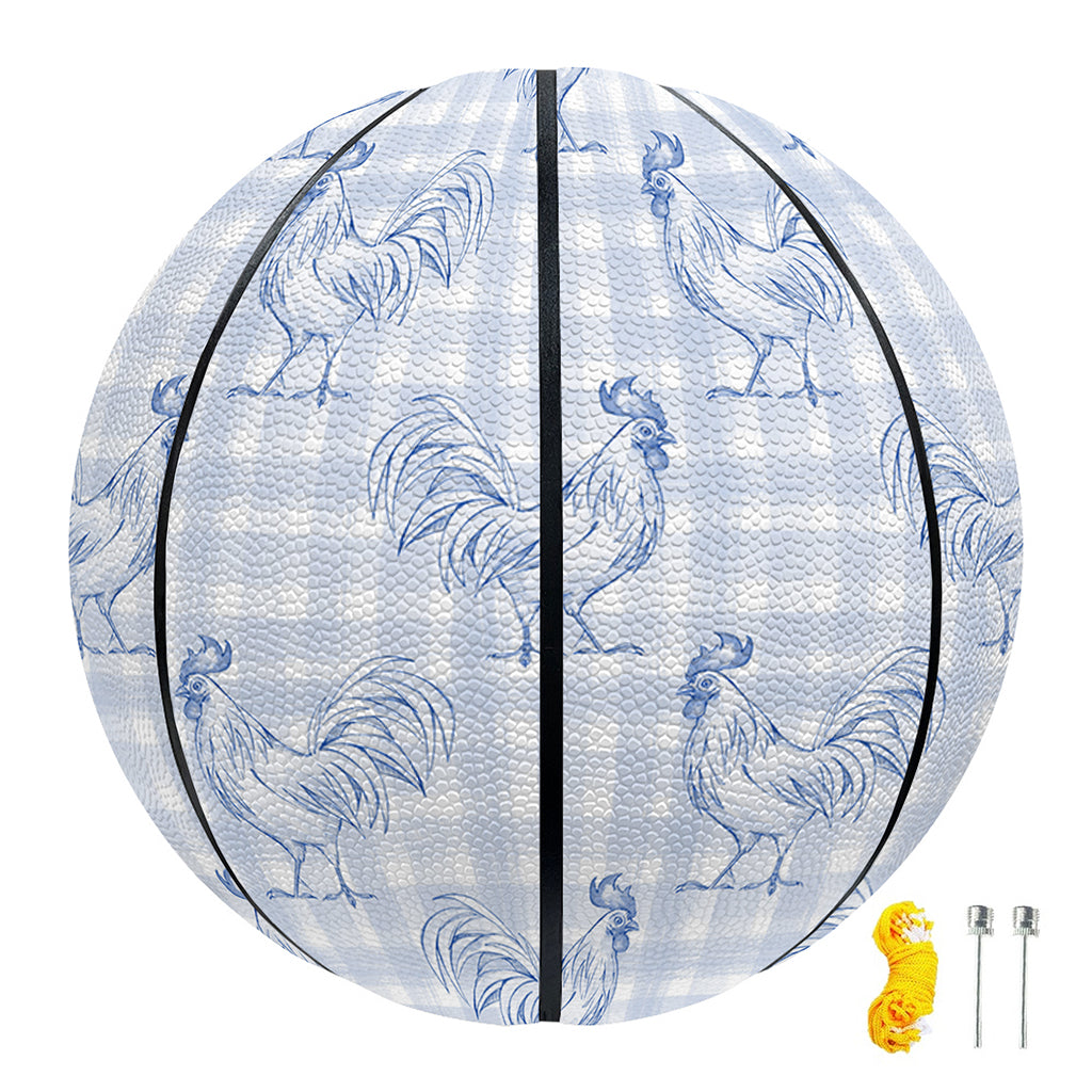 Rooster Plaid Pattern Print Basketball