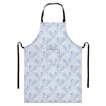 Rooster Plaid Pattern Print Bib Apron With Pocket
