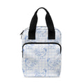 Rooster Plaid Pattern Print Bible Tote Bag