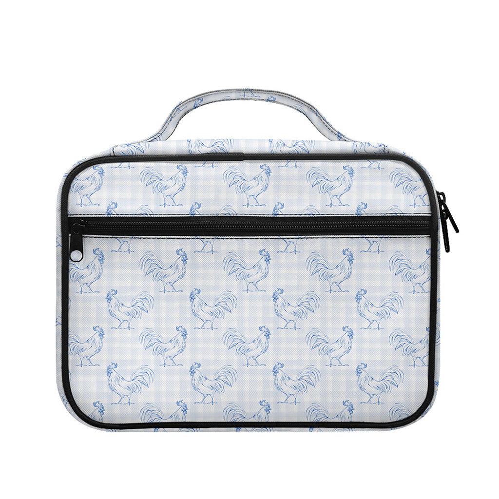 Rooster Plaid Pattern Print Briefcase Bible Bag