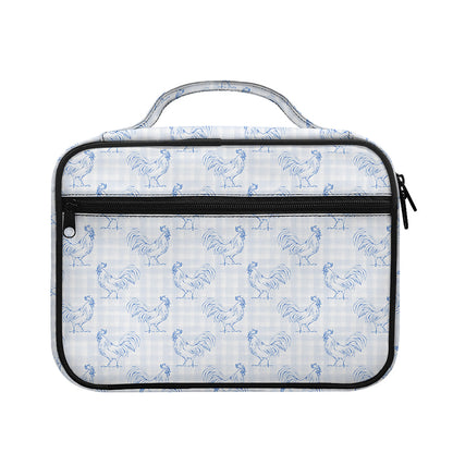 Rooster Plaid Pattern Print Briefcase Bible Bag