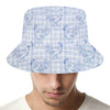 Rooster Plaid Pattern Print Bucket Hat