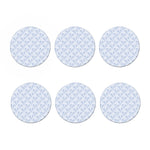 Rooster Plaid Pattern Print Coaster Set