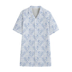 Rooster Plaid Pattern Print Cotton Hawaiian Shirt