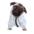 Rooster Plaid Pattern Print Dog Zip Up Hoodie