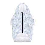 Rooster Plaid Pattern Print Dog Zip Up Hoodie