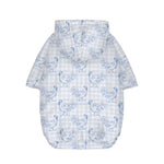 Rooster Plaid Pattern Print Dog Zip Up Hoodie