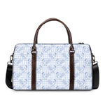 Rooster Plaid Pattern Print Duffle Bag