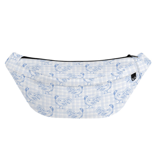 Rooster Plaid Pattern Print Fanny Pack