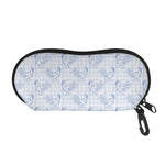 Rooster Plaid Pattern Print Glasses Case