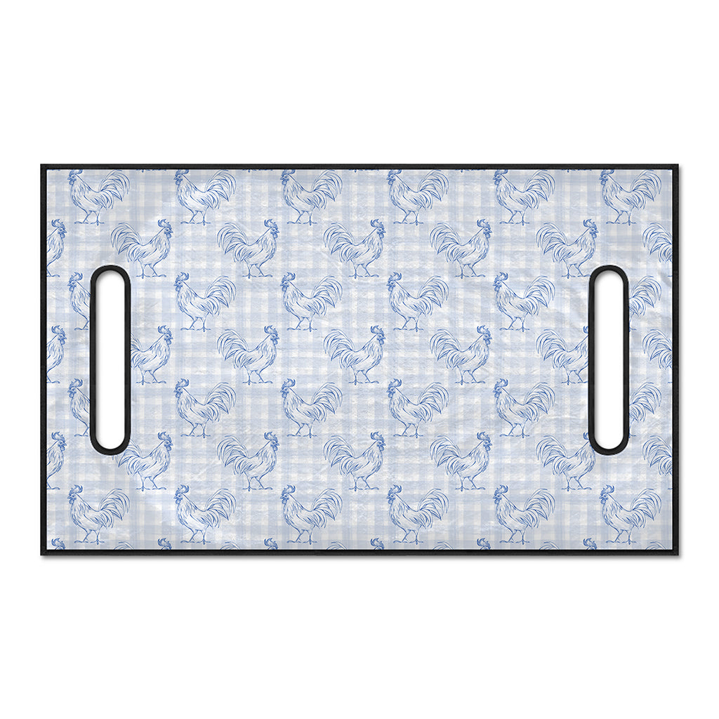 Rooster Plaid Pattern Print Golf Cart Seat Cover