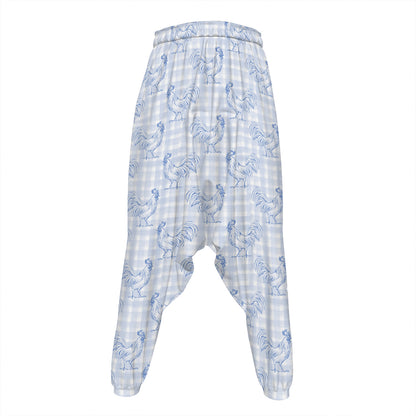 Rooster Plaid Pattern Print Hammer Pants