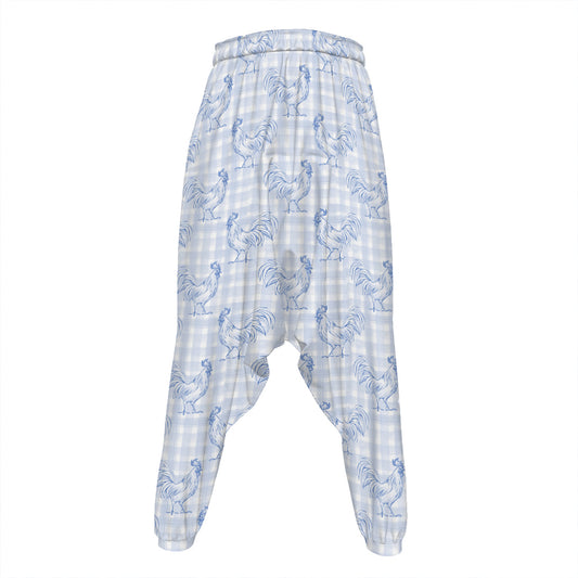 Rooster Plaid Pattern Print Hammer Pants