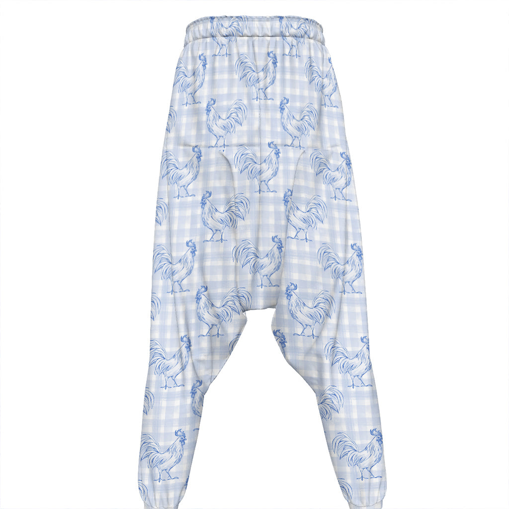 Rooster Plaid Pattern Print Hammer Pants
