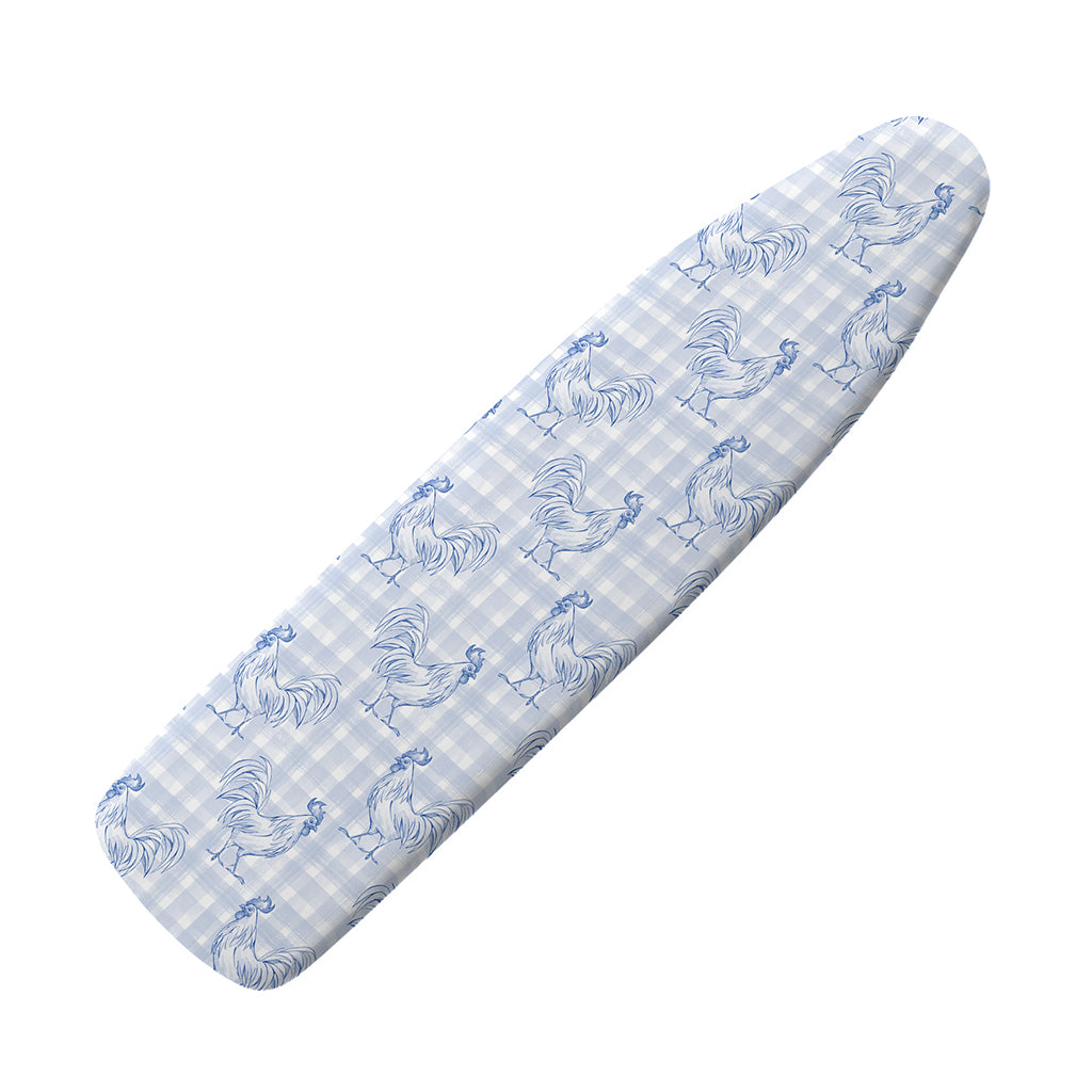 Rooster Plaid Pattern Print Ironing Board Cover
