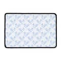 Rooster Plaid Pattern Print Kitchen Mat