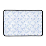 Rooster Plaid Pattern Print Kitchen Mat