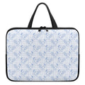 Rooster Plaid Pattern Print Laptop Sleeve With Handle