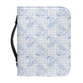 Rooster Plaid Pattern Print Leather Bible Cover